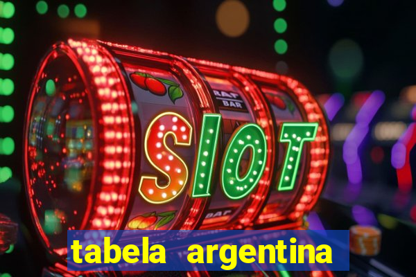 tabela argentina torneo betano